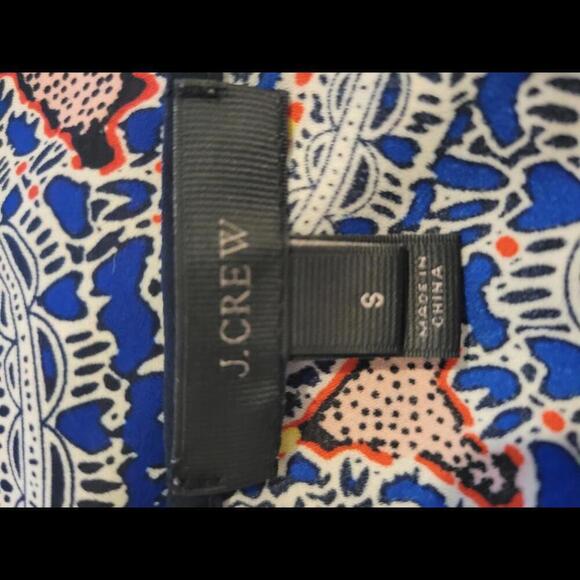 J CREW Small red white & blue paisley tunic cover-up - Picture 3 of 5